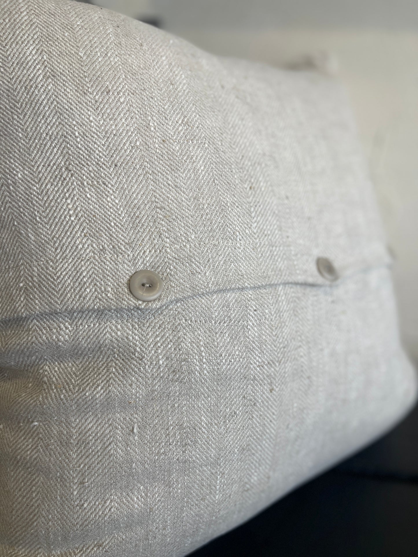 Herringbone Cushion - Naturelle
