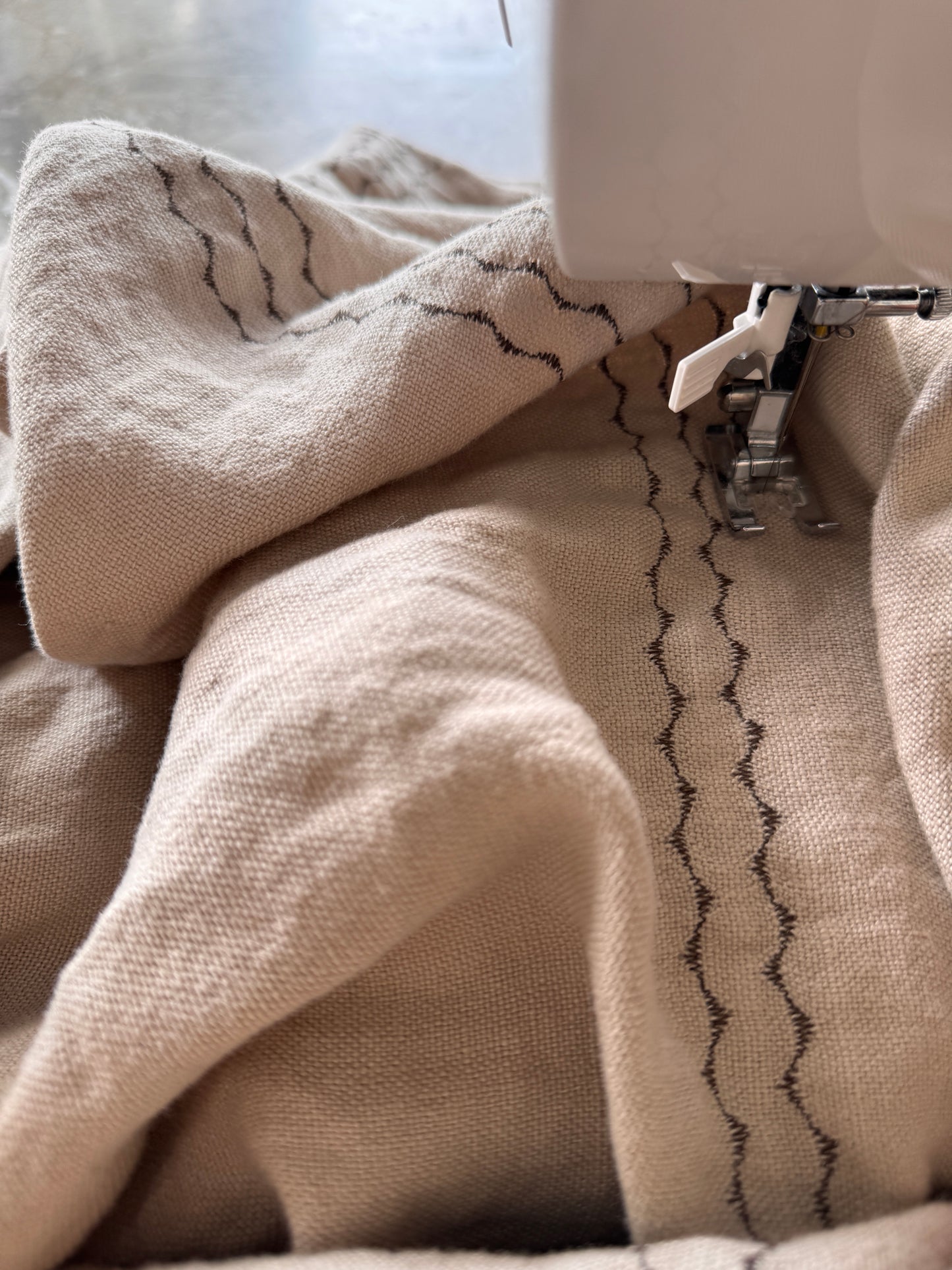 Embroidered Bedcover - Sable