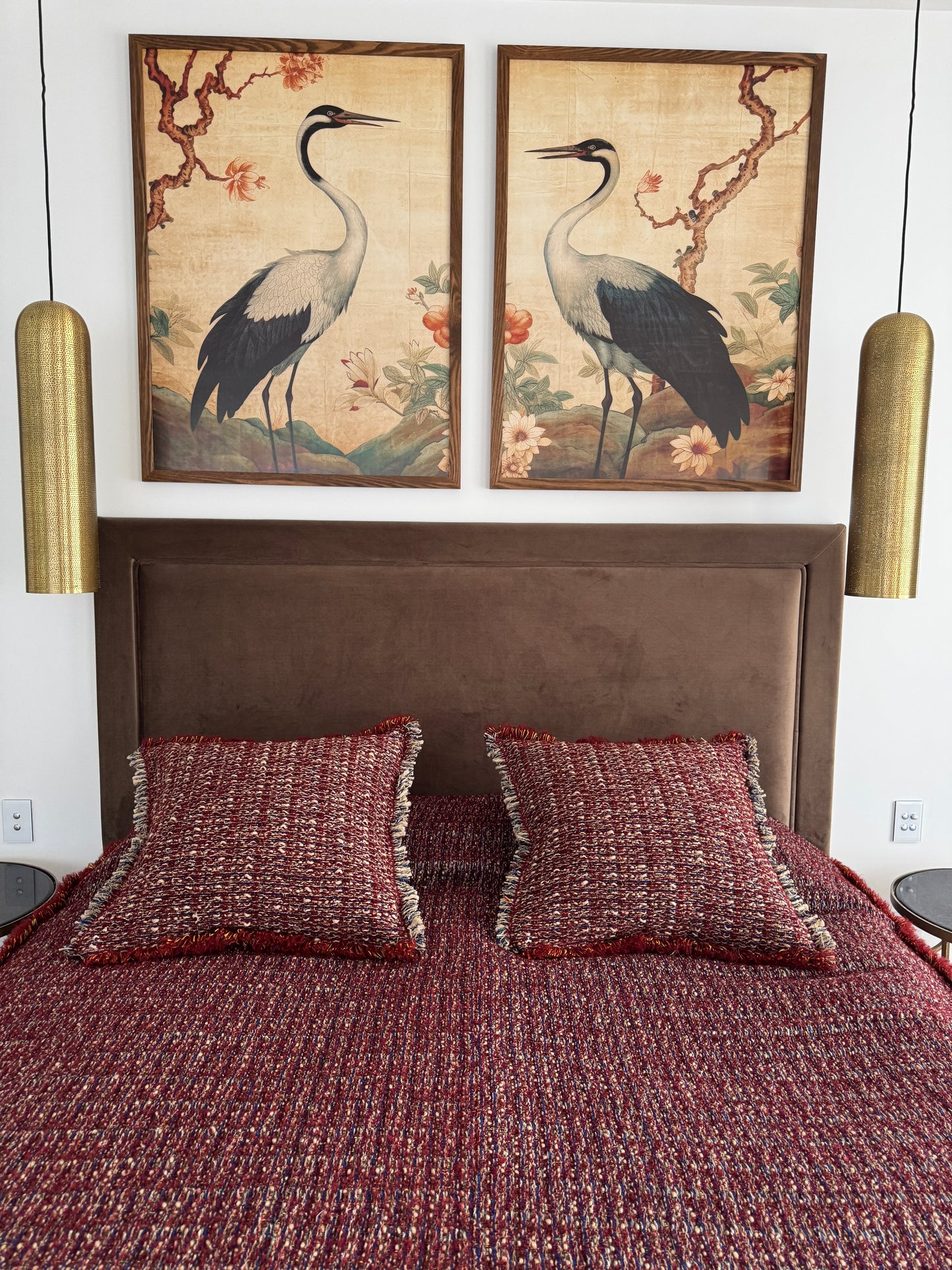 Remnants of Chanel - Euro Cushion Red