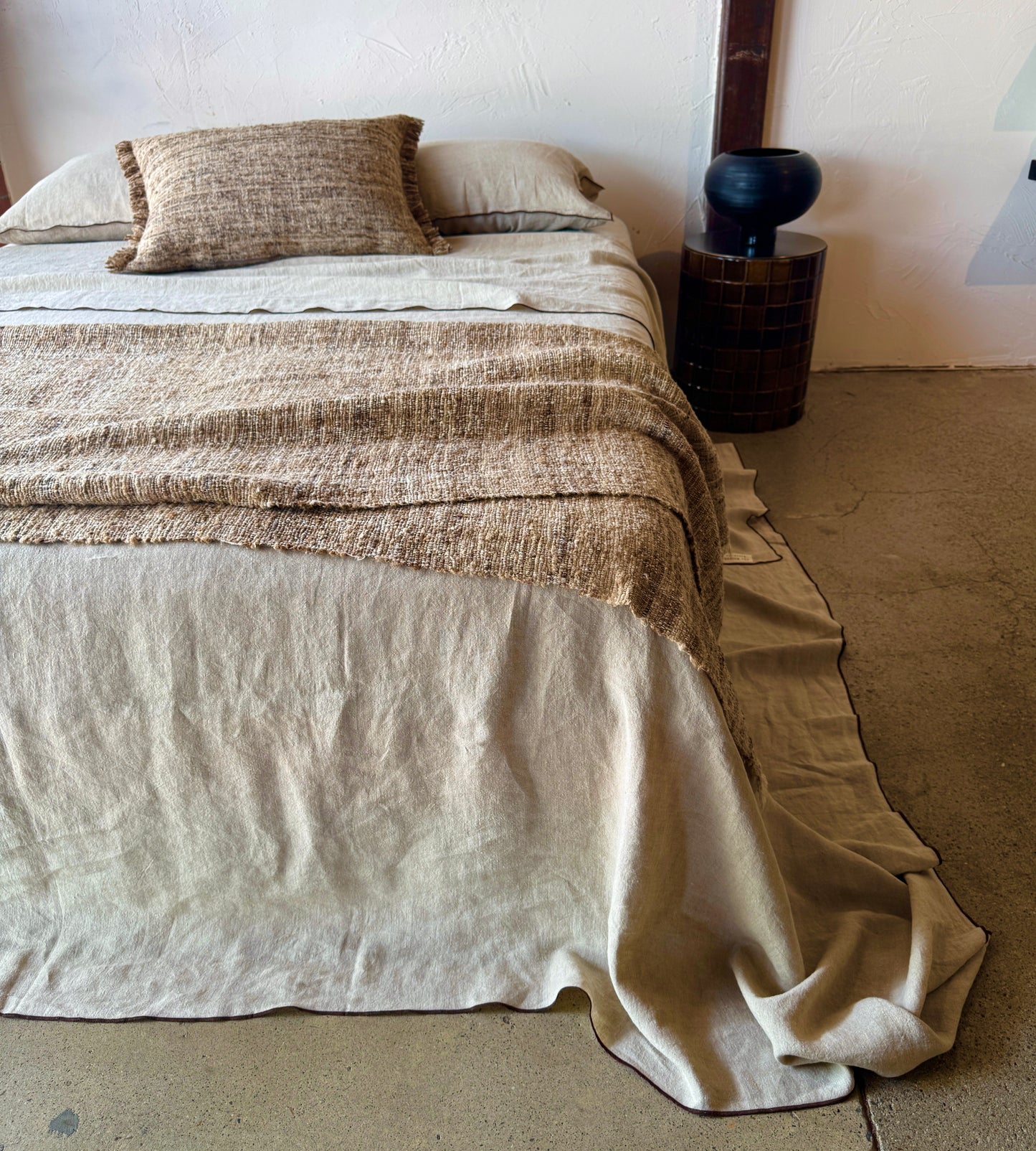 Natural Linen fitted sheets by Melìse Smith