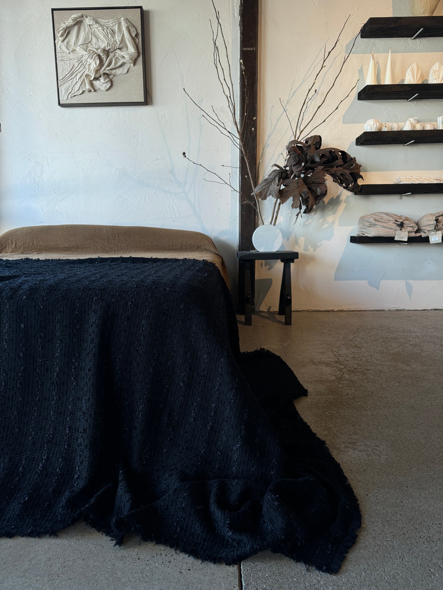 Remnants of Chanel - half blanket Black