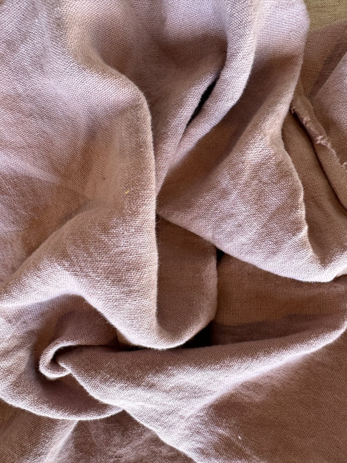 DOUBLE Stone washed Flax Linen - ROSÈ VIOLETTE
