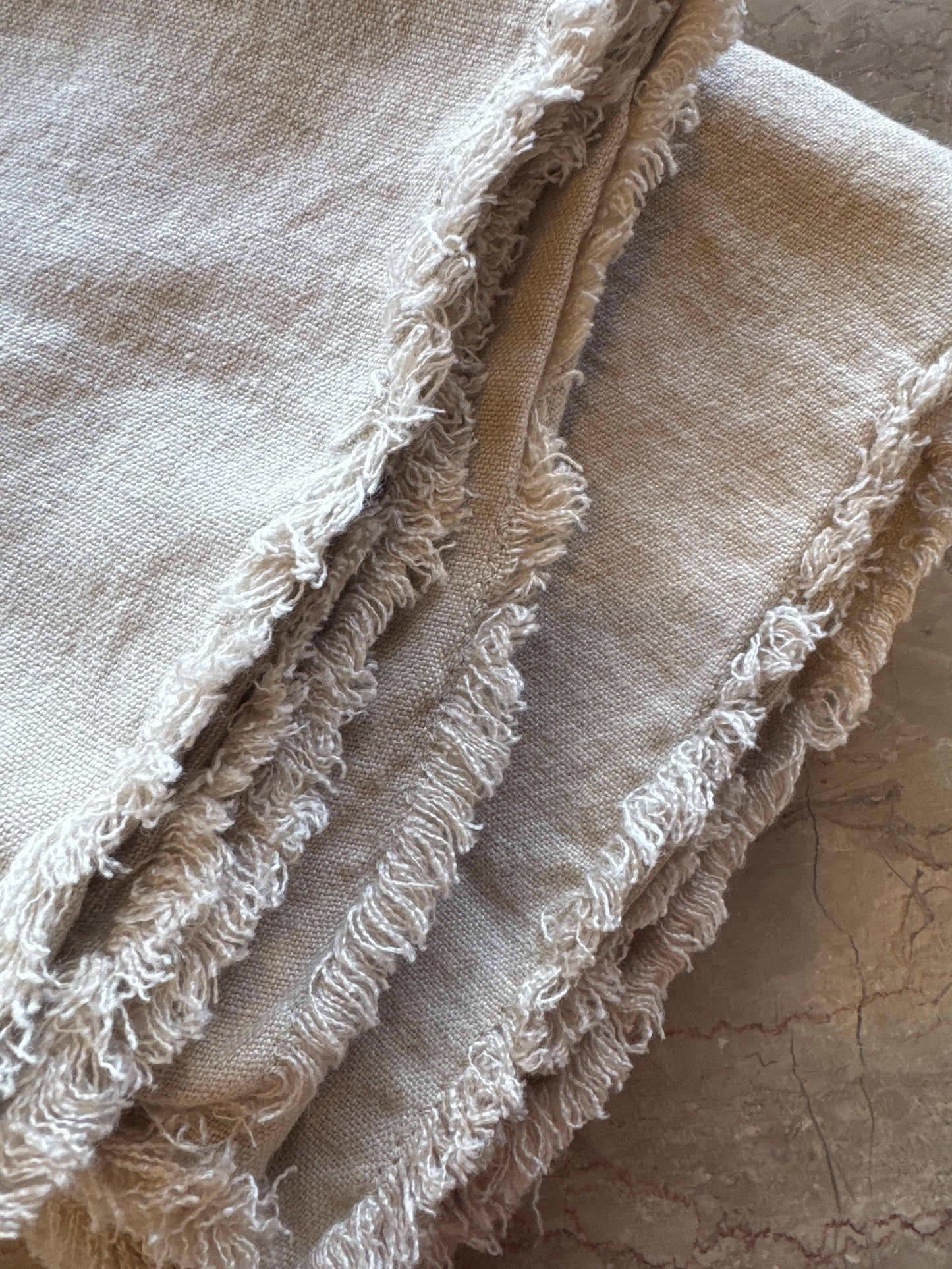 Heavyweight flax linen pillowcase - SABLE