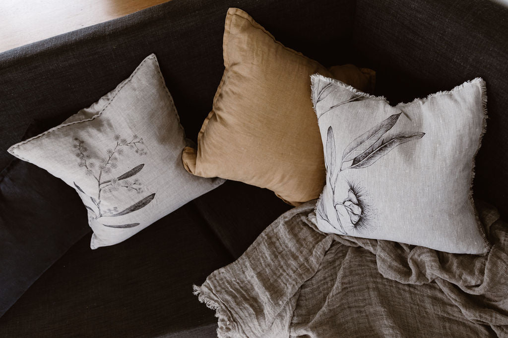 Linen Cushion - Eucalyptus