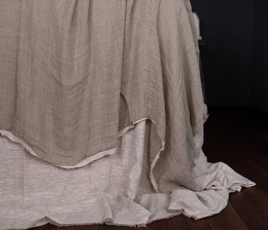 Gauze Linen Throw - Clay