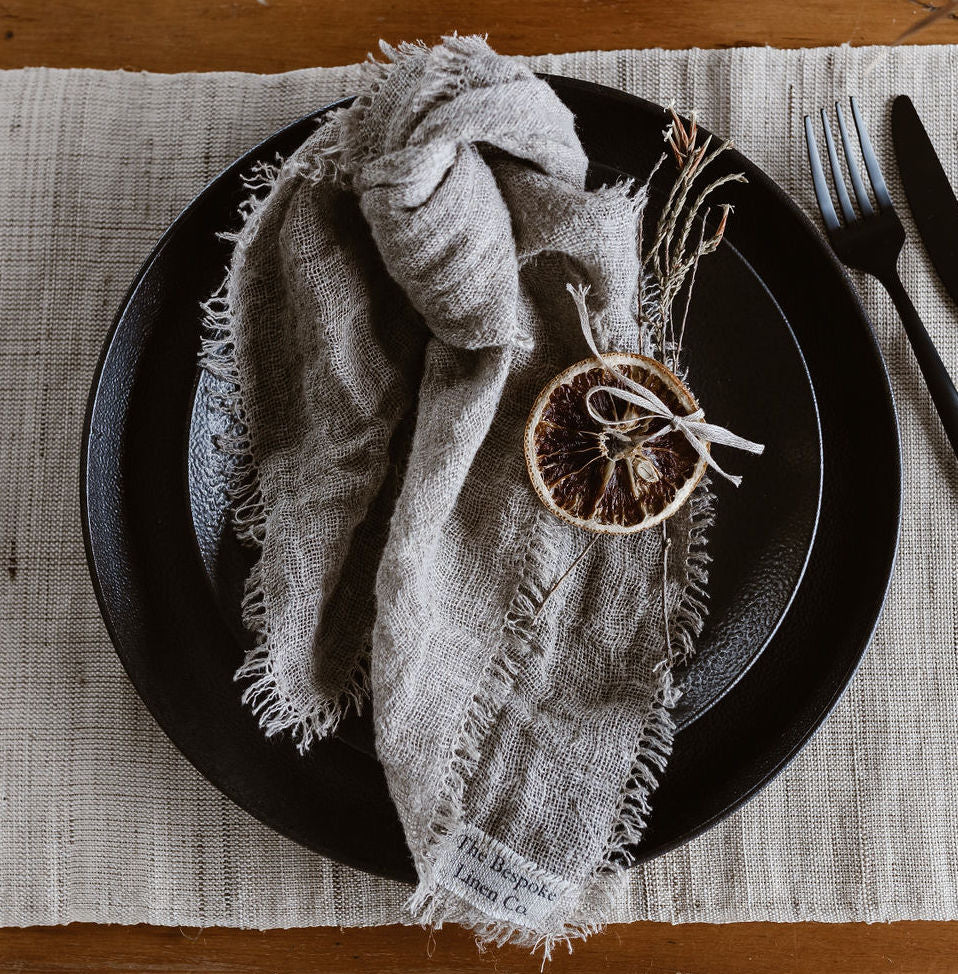 Open Weave Napkin Set- Clay