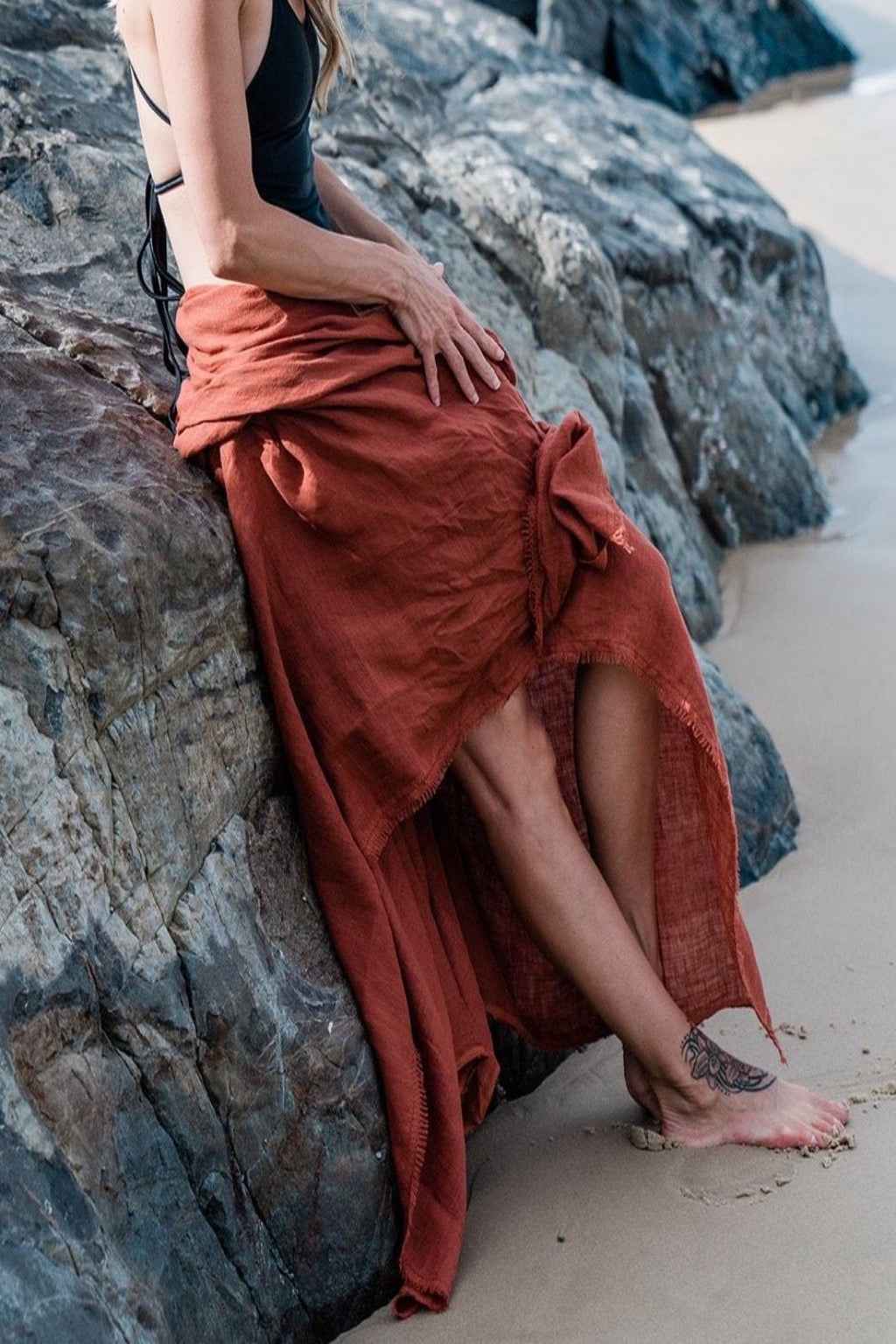 Fringed Sarong - Sienna