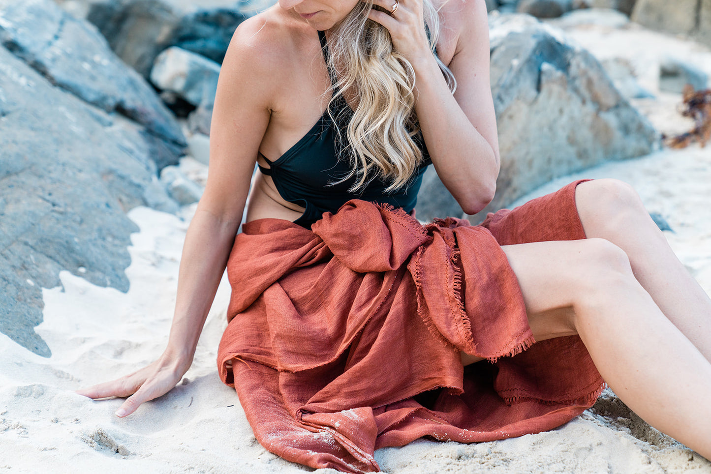 Fringed Sarong - Sienna