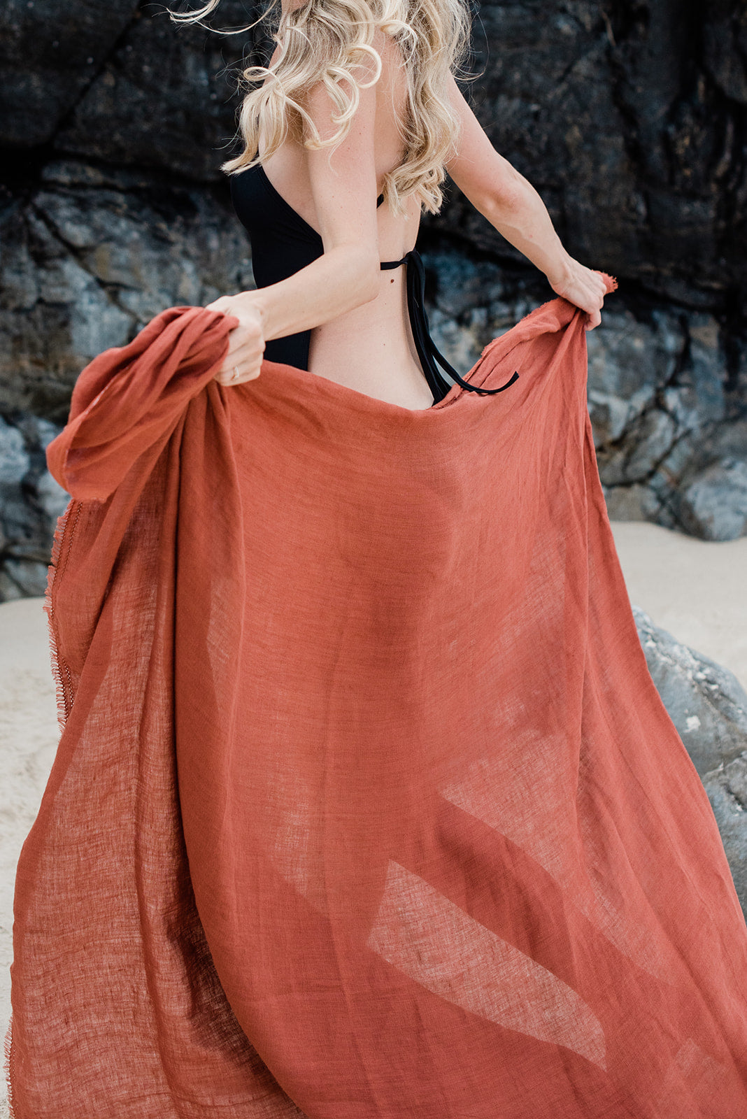 Fringed Sarong - Sienna