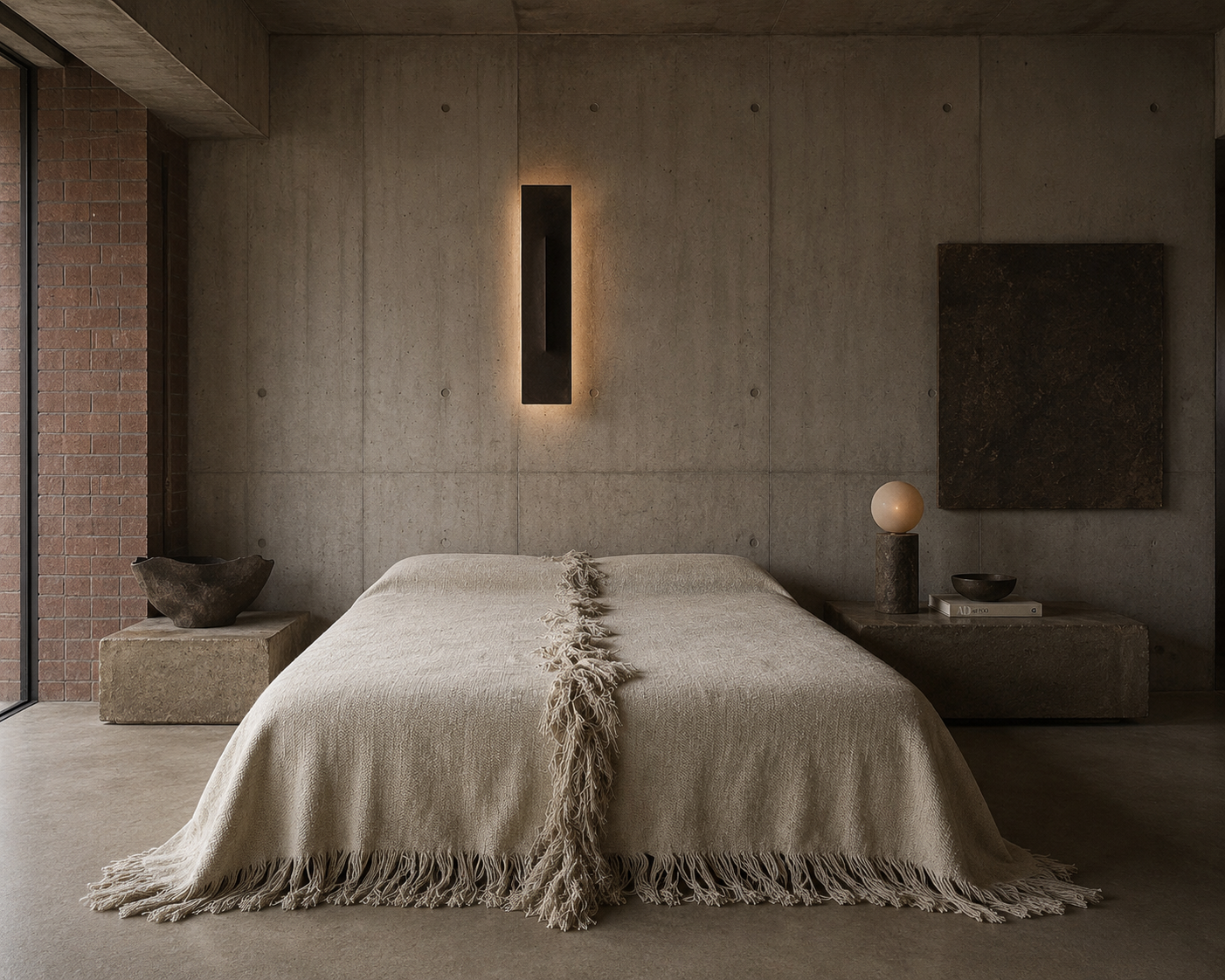 Bouclè Heavyweight Linen Bedcover