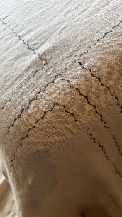 Embroidered Bedcover - Ombré Chocolate