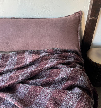 Italian wool and alpaca  half  blanket 006