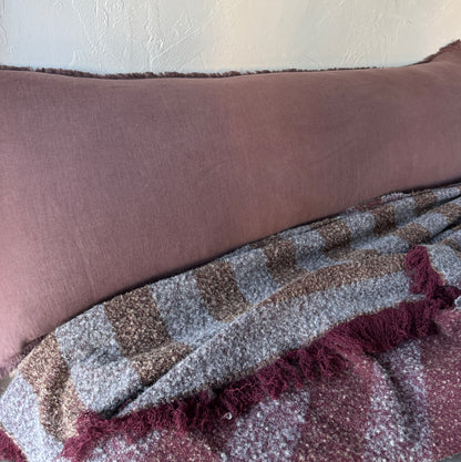 Italian wool and alpaca  half  blanket 006