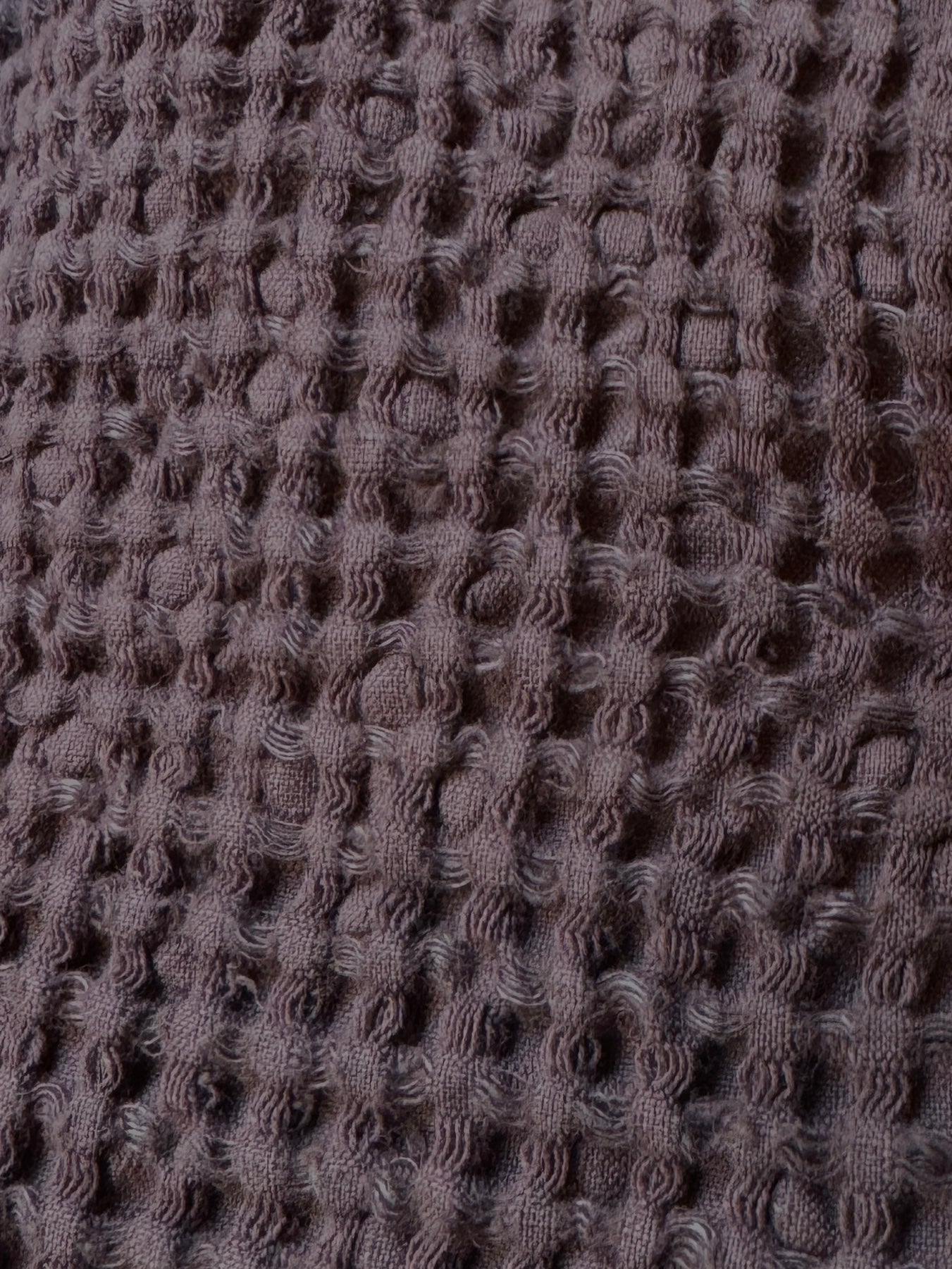 Waffle blanket - Mulberry