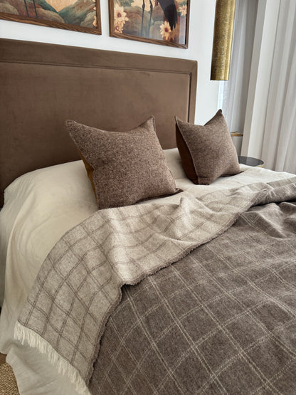 Italian wool and mohair  half  blanket 007