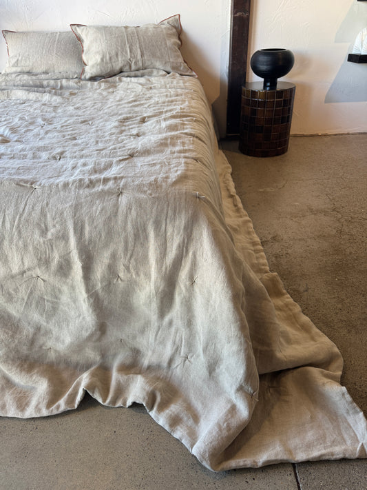 Luxe size Linen Coverlet by Melìse Smith
