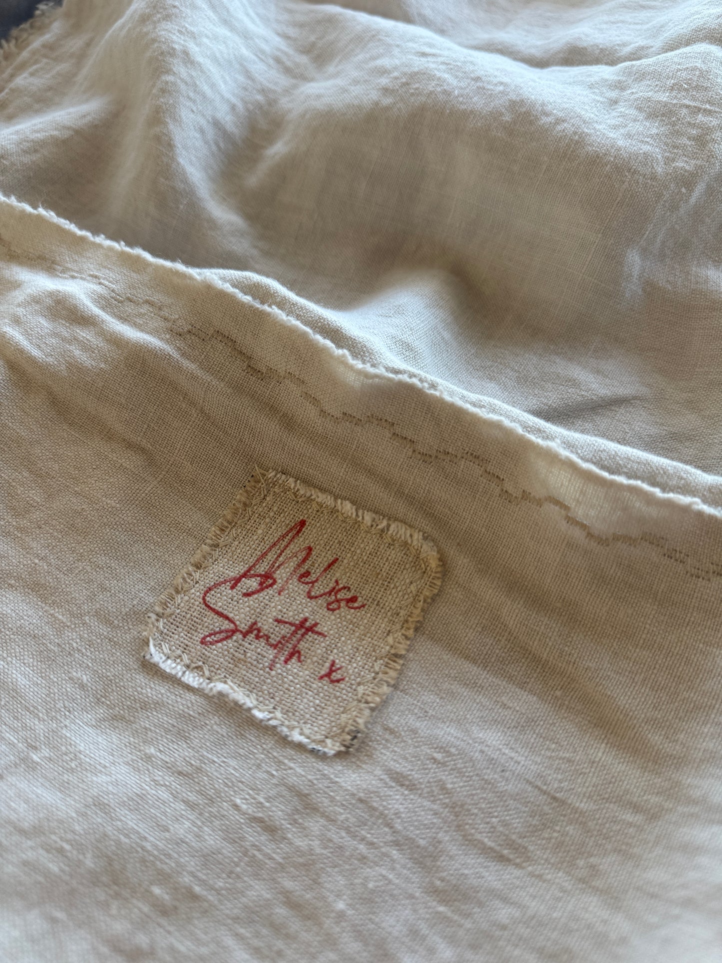 Custom embroidered sheets by Melìse Smith