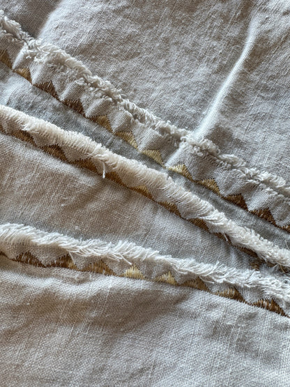 Custom embroidered sheets by Melìse Smith