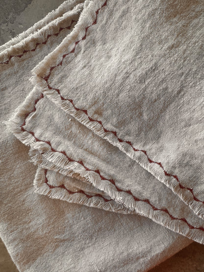 Custom embroidered sheets by Melìse Smith