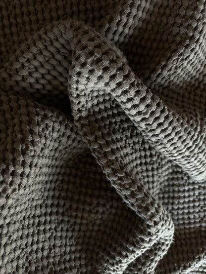 Linen Waffle blanket - Cocoa