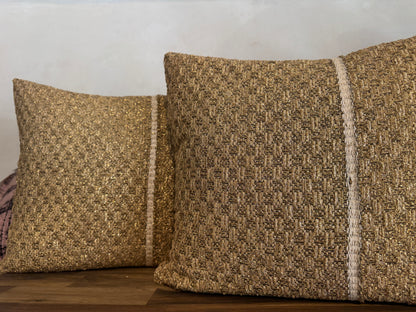 Remnants of Chanel -  Gold accent cushion