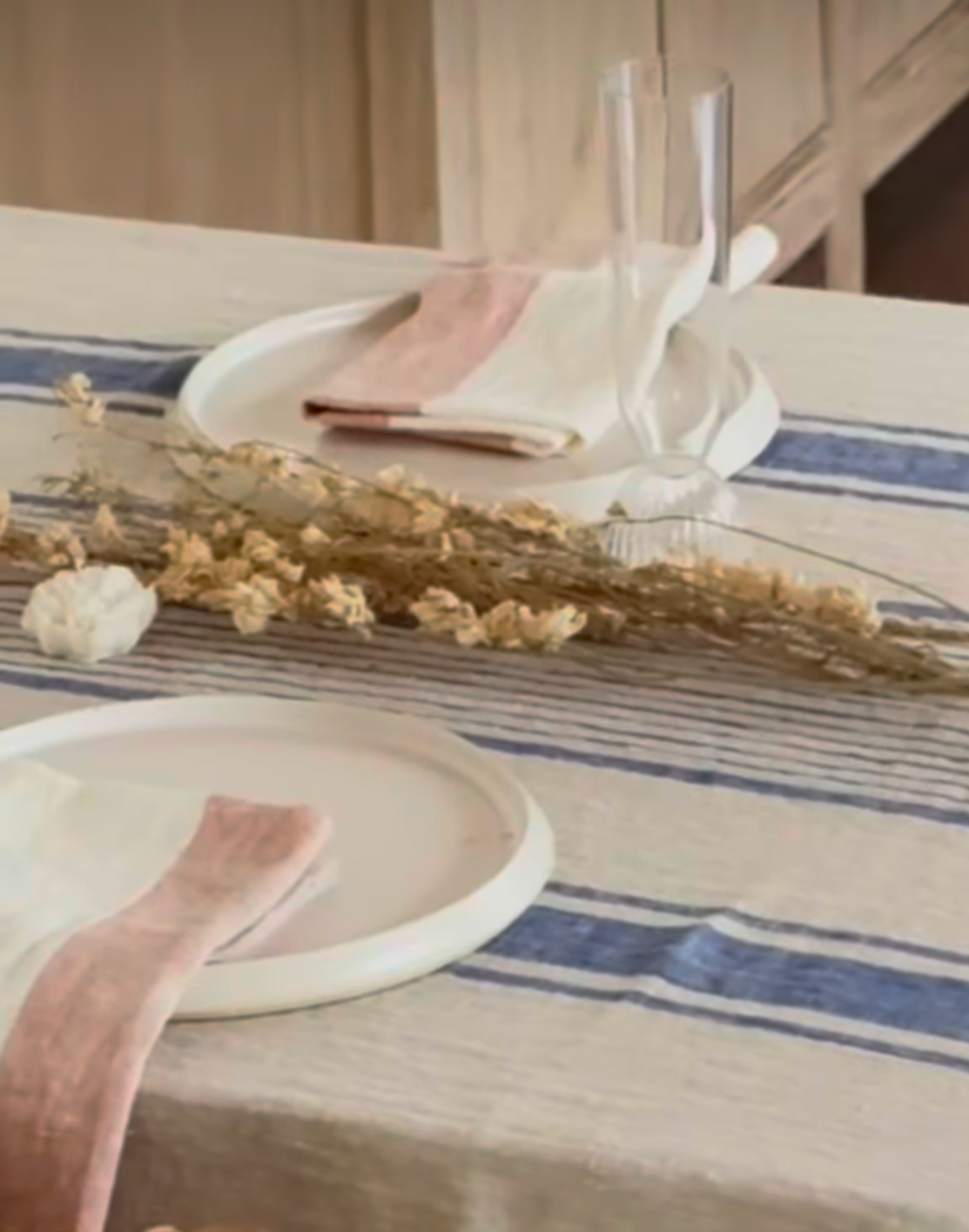 European Striped Napkins