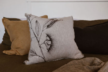 Linen Cushion - Eucalyptus